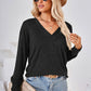 V-Neck Dropped Shoulder T-Shirt