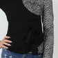 Two Tone Long Sleeve Top
