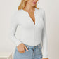 Adryane Jay Zip Up Long Sleeve Bodysuit