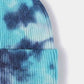 Tie-Dye Cuffed Rib-Knit Beanie Hat