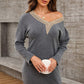 Women's Candida V-Neck Long Sleeve Mini Sweater Dress