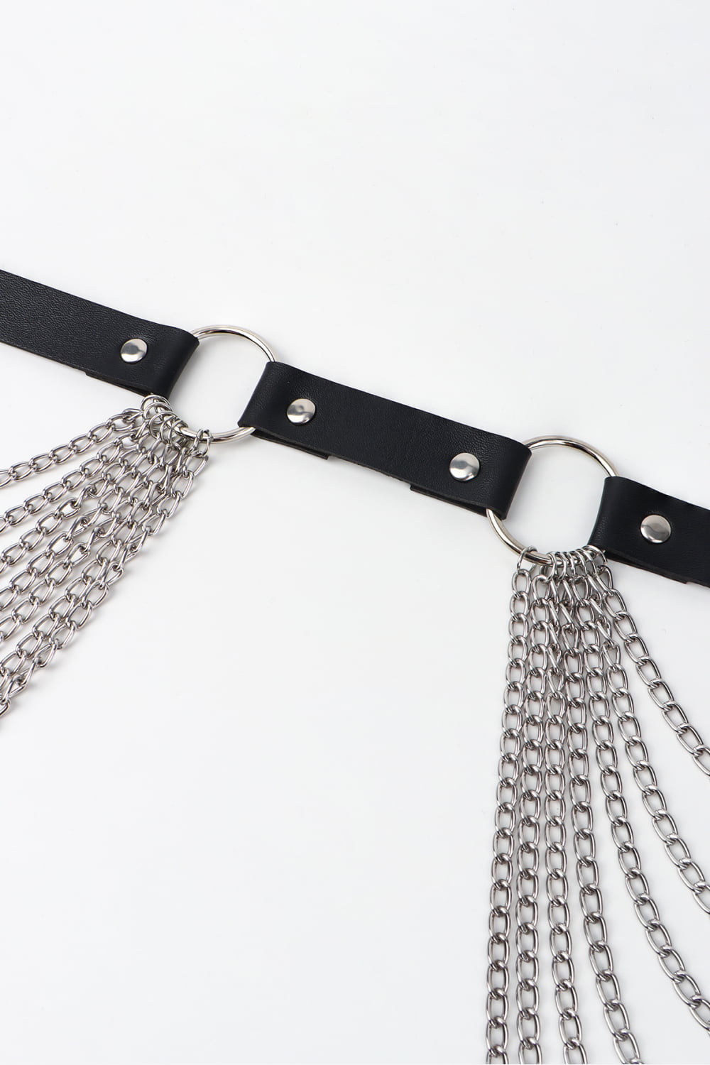 Women's PU Belt with Chain