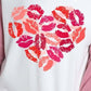 Lip Graphic Round Neck Long Sleeve T-Shirt