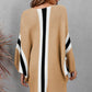 Ribbed Round Neck Long Sleeve Sweater Dress