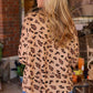 Leopard Round Neck Long Sleeve T-Shirt