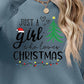 Christmas Themed Letter Graphic Round Neck Sweatshirt