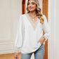 Contrast Puff Sleeve Blouse