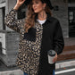 Collared Neck Contrast Color Dropped Shoulder Shirt