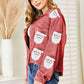 Santa Sequin Raw Hem Jacket