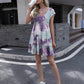 Women's NovaAnna Tie-Dye Ruffle Hem Dress