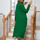 Cable-Knit Open Front Cardigan with Pockets