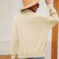 Full Size Half-Zip Dropped Shoulder Sweatshirt