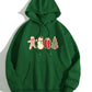 CHRISTMAS Graphic Drawstring Hoodie with Pocket