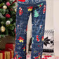 Christmas SANTA'S SLED Straight Leg Pants
