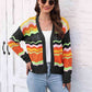 Open Front Openwork Cardigan