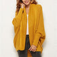 Open Front Batwing Sleeve Cardigan