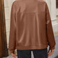 Zip Up Baseball Collar Dropped Shoulder Jacket