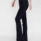 Wide Waistband Bootcut Jeans with Pockets