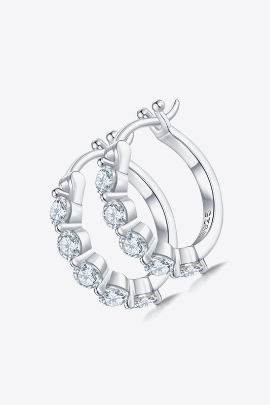 1 Carat Moissanite 925 Sterling Silver Earrings 💜