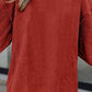 Ribbed Round Neck Drop Shoulder Sweatshirt