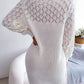 Women's Candida Openwork Boat Neck Sweater Dress