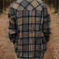 Plaid Snap Down Long Sleeve Shacket