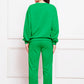 Comfy n' Cozy Round Neck Long Sleeve Sweatshirt and Pants Set