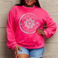 Simply Love SEASONAL THEMED Full Size SNOW DAY SUPPORTER Round Neck Sweatshirt