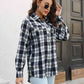 Plaid Collared Neck Buttoned Shirt with Pockets