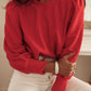 Round Neck Short Sleeve Sweatshirt