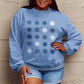 Simply Love Full Size Snowflakes Round Neck Sweatshirt
