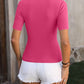 Square Neck Short Sleeve Sweater