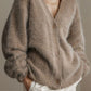 Button Up Dropped Shoulder Cardigan