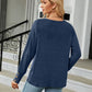 Full Size V-Neck Long Sleeve T-Shirt