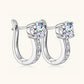 2 Carat Moissanite 925 Sterling Silver Earrings