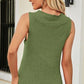 Cowl Neck Knit Vest