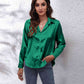 Collared Neck Buttoned Long Sleeve Shirt