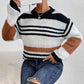 KnitwearTime Striped Round Neck Sweater