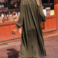 Round Neck Long Sleeve Cardigan