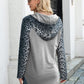 Leopard Raglan Sleeve Hoodie