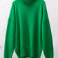 Turtle Neck Dropped Shoulder Sweater