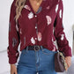 Button Up Printed Collared Neck Shirt