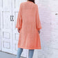 Open Front Longline Cardigan with Pockets
