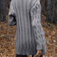 Cable-Knit Button Down Cardigan
