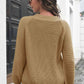KnittedEmporium Round Neck Rib-Knit Sweater