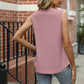 Full Size Eyelet Square Neck Tank