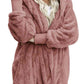 Teddy Hooded Jacket with Pockets
