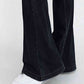 Wide Waistband Bootcut Jeans with Pockets