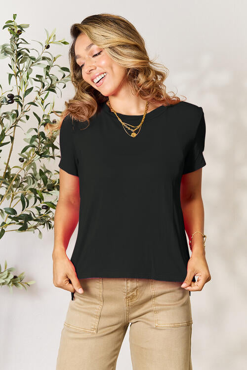 Basic Bae Full Size Round Neck Short Sleeve T-Shirt *