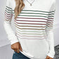 Striped Round Neck Long Sleeve T-Shirt